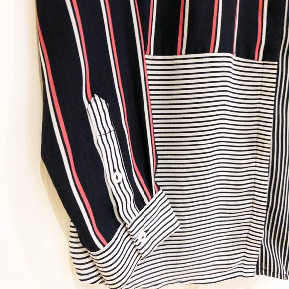 RW&CO Multi Striped Women's Button Up Shirt - Picture 5 of 7
